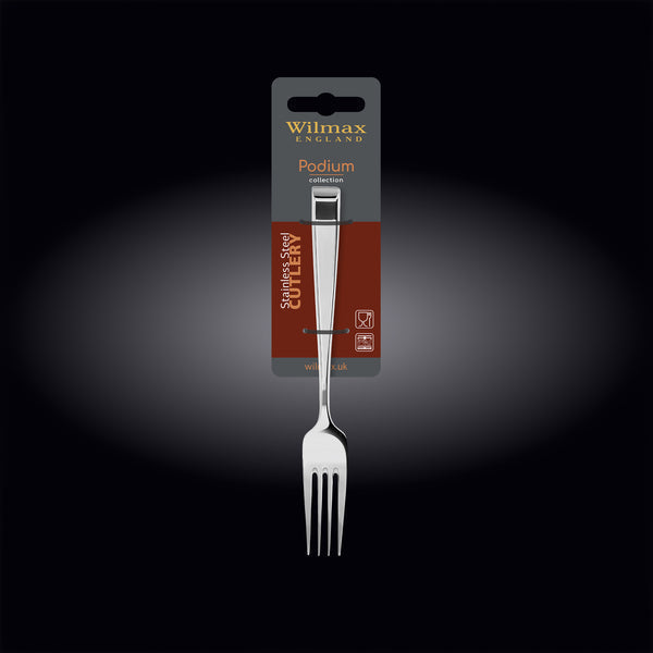 Wilmax Dessertgabel 19 cm Silber aus Edelstahl
