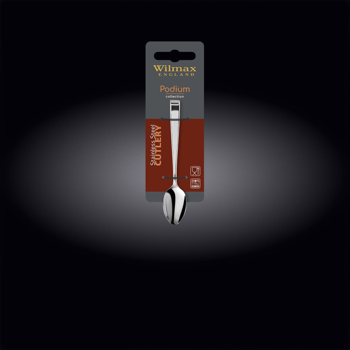 Wilmax Mokkalöffel 12 cm Silber aus Edelstahl