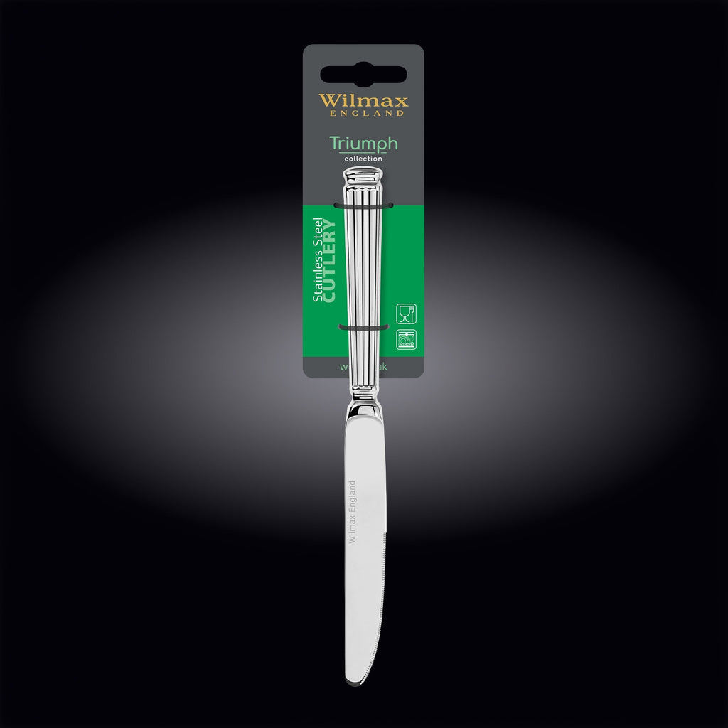 Wilmax Tafelmesser 24 cm Silber aus Edelstahl