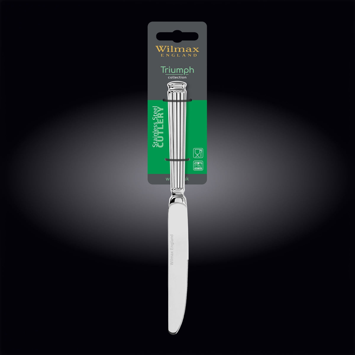 Wilmax Tafelmesser 24 cm Silber aus Edelstahl