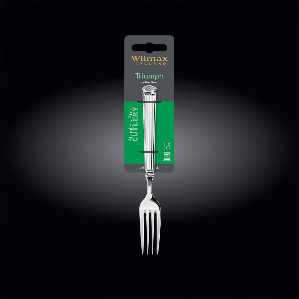 Wilmax Dessertgabel 19 cm Silber aus Edelstahl