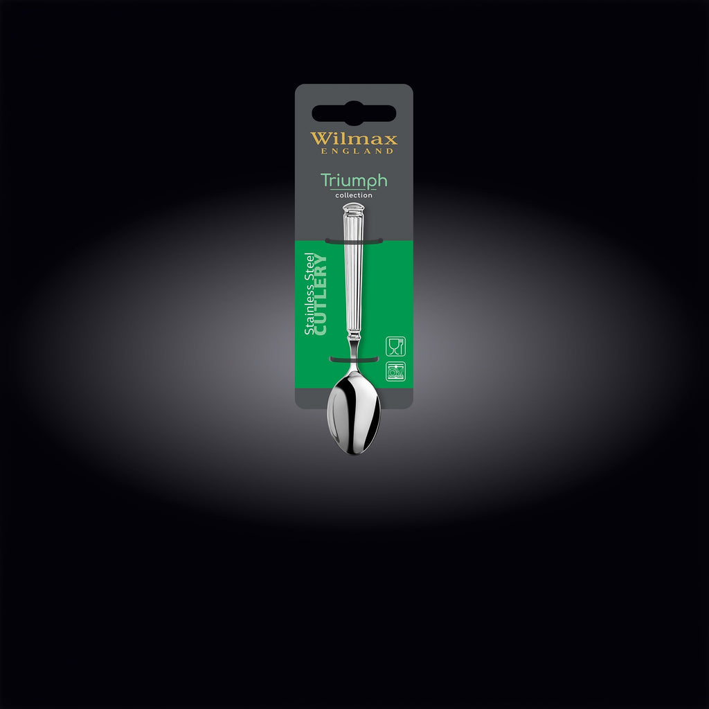 Wilmax Mokkalöffel 12 cm Silber aus Edelstahl