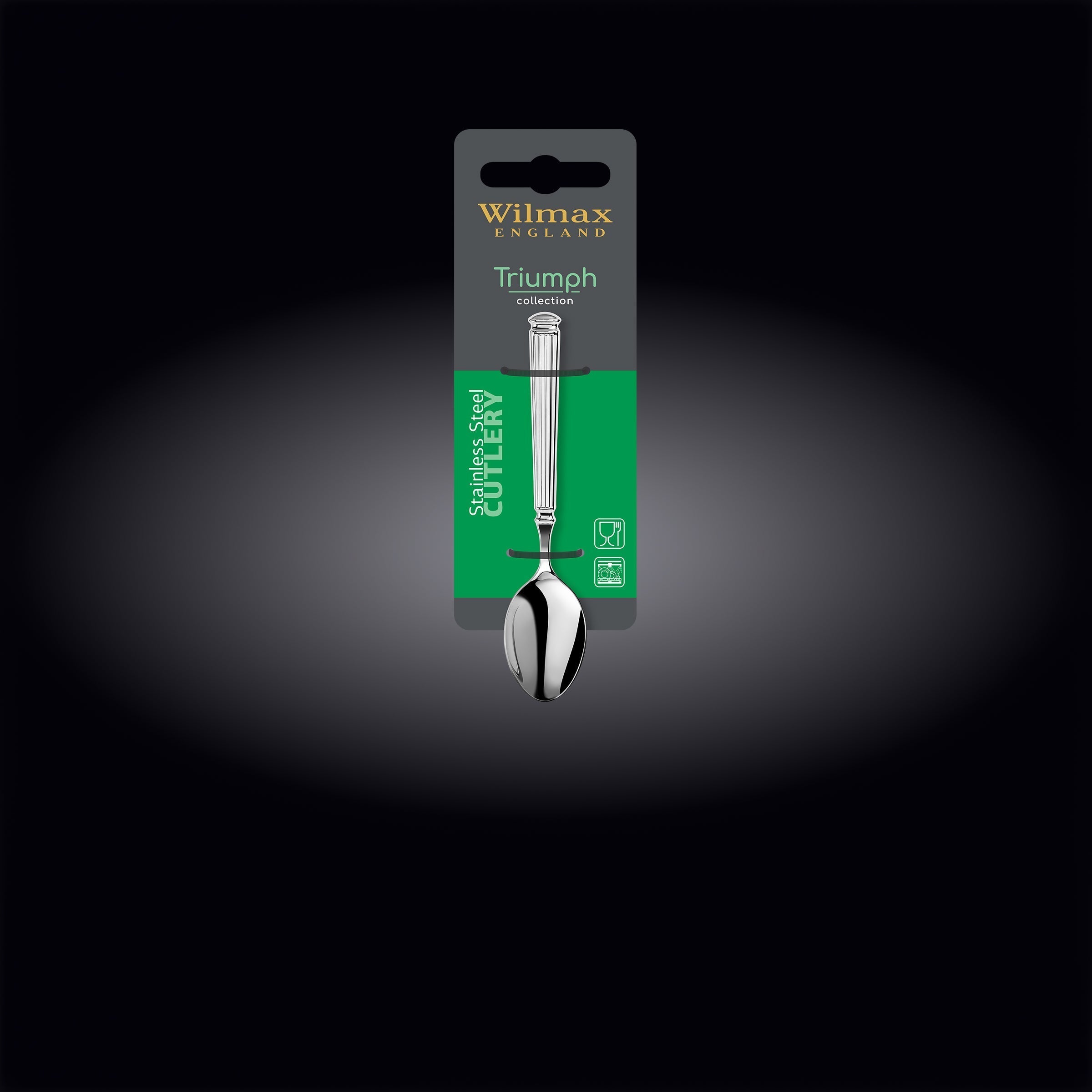 Wilmax Mokkalöffel 12 cm Silber aus Edelstahl