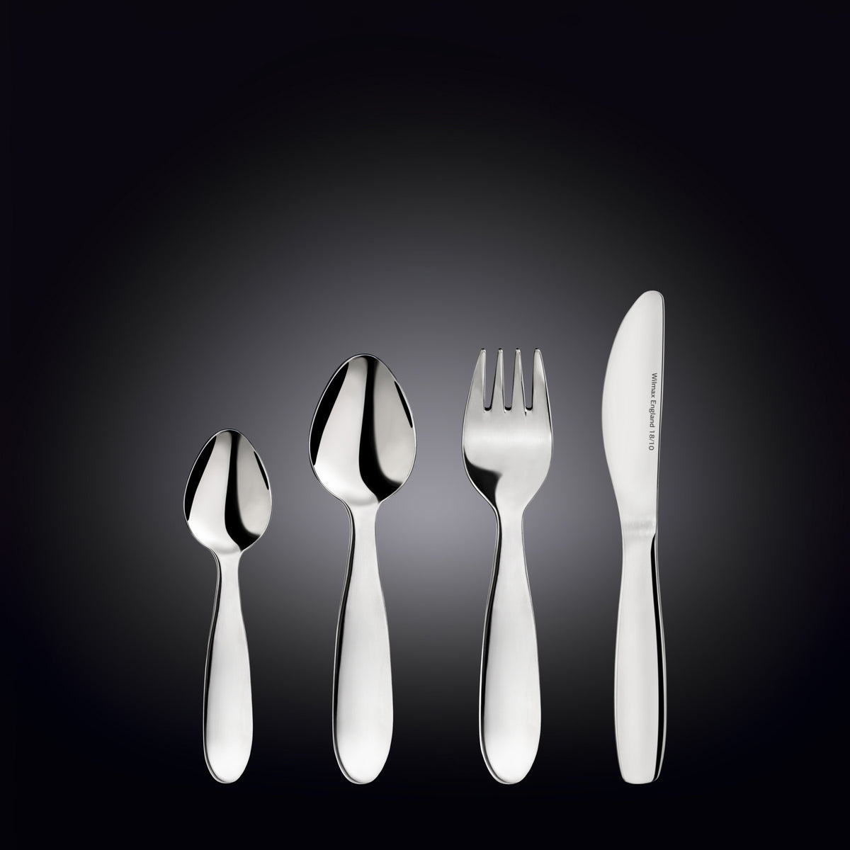 Wilmax Kinderbesteck Set 4-teilig Edelstahl WL-999901/4G