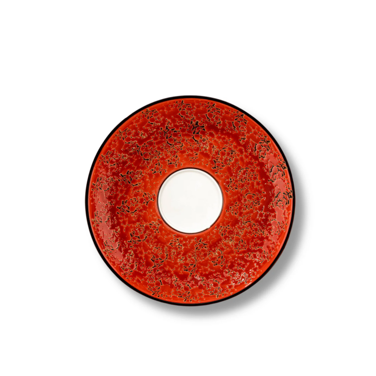 Wilmax Untertasse 15 cm Rot aus Porzellan