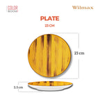 Wilmax Teller 23 cm Gelb aus Porzellan