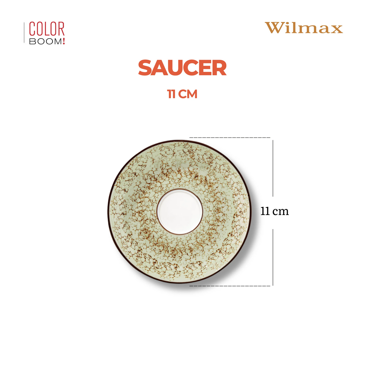 Wilmax Untertasse 11 cm Pistazie aus Porzellan