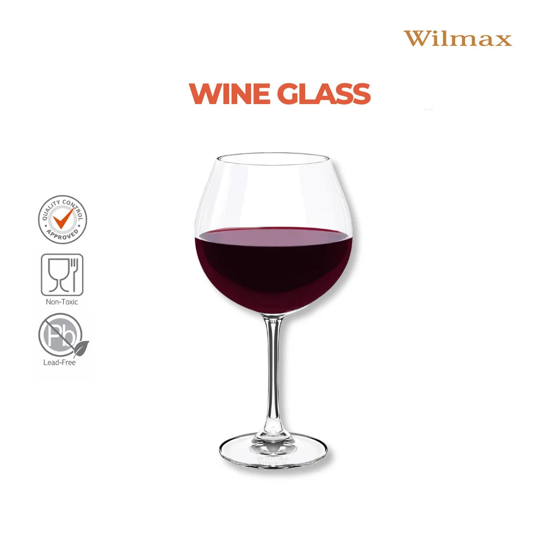 Wilmax Weinglas 800 ml 6er-Set Transparent aus Wilmax Crystalline-Serie
