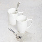 Wilmax Becher 450 ml 2er-Set Weiß aus Porzellan