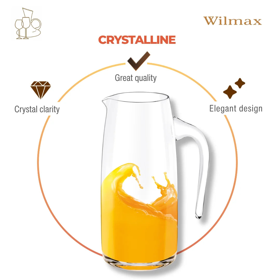 Wilmax Krug 1000 ml Transparent aus Wilmax Crystalline-Serie
