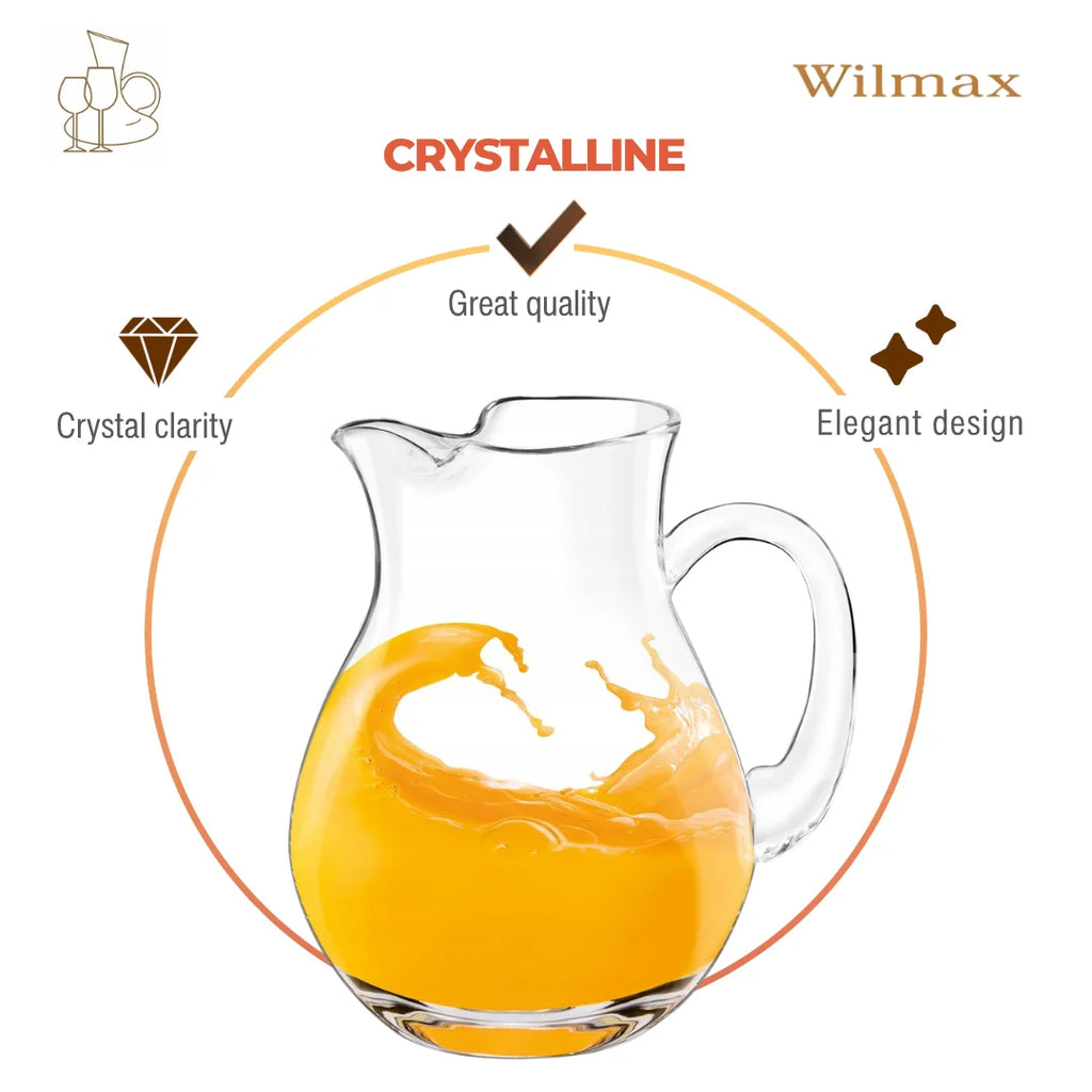 Wilmax Krug 1000 ml Transparent aus Wilmax Crystalline-Serie