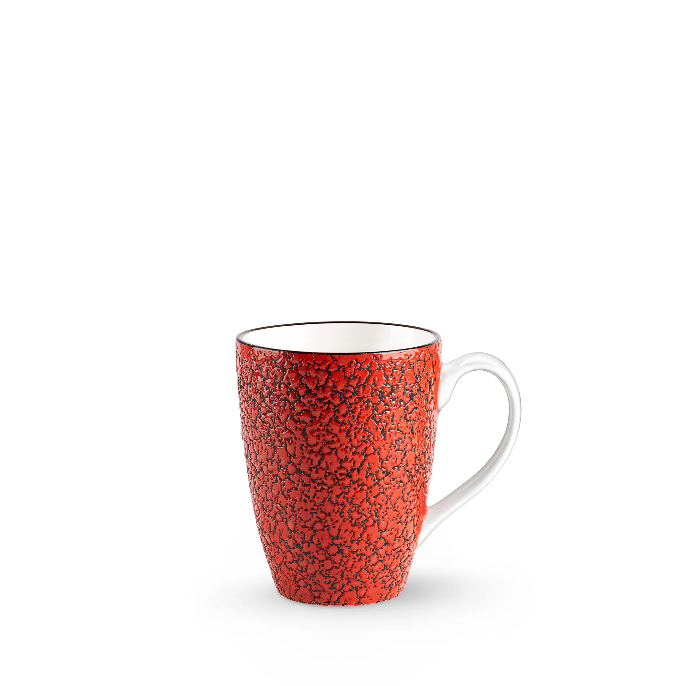 Wilmax Becher 450 ml Rot aus Porzellan