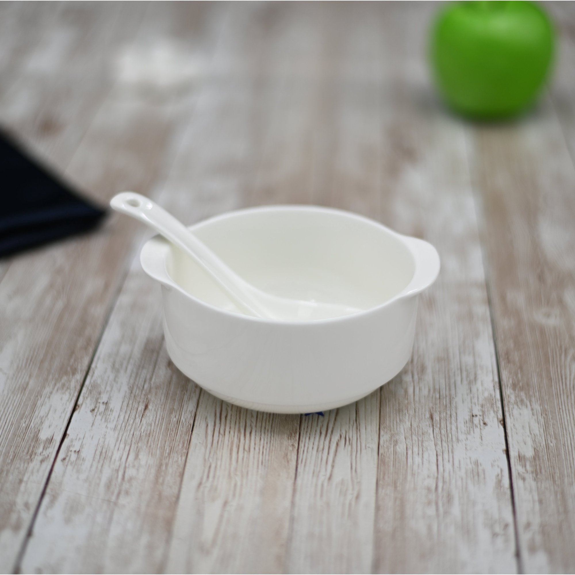 Wilmax Suppentasse 330 ml 11 cm Weiß aus Porzellan