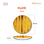 Wilmax Teller 18 cm Gelb aus Porzellan