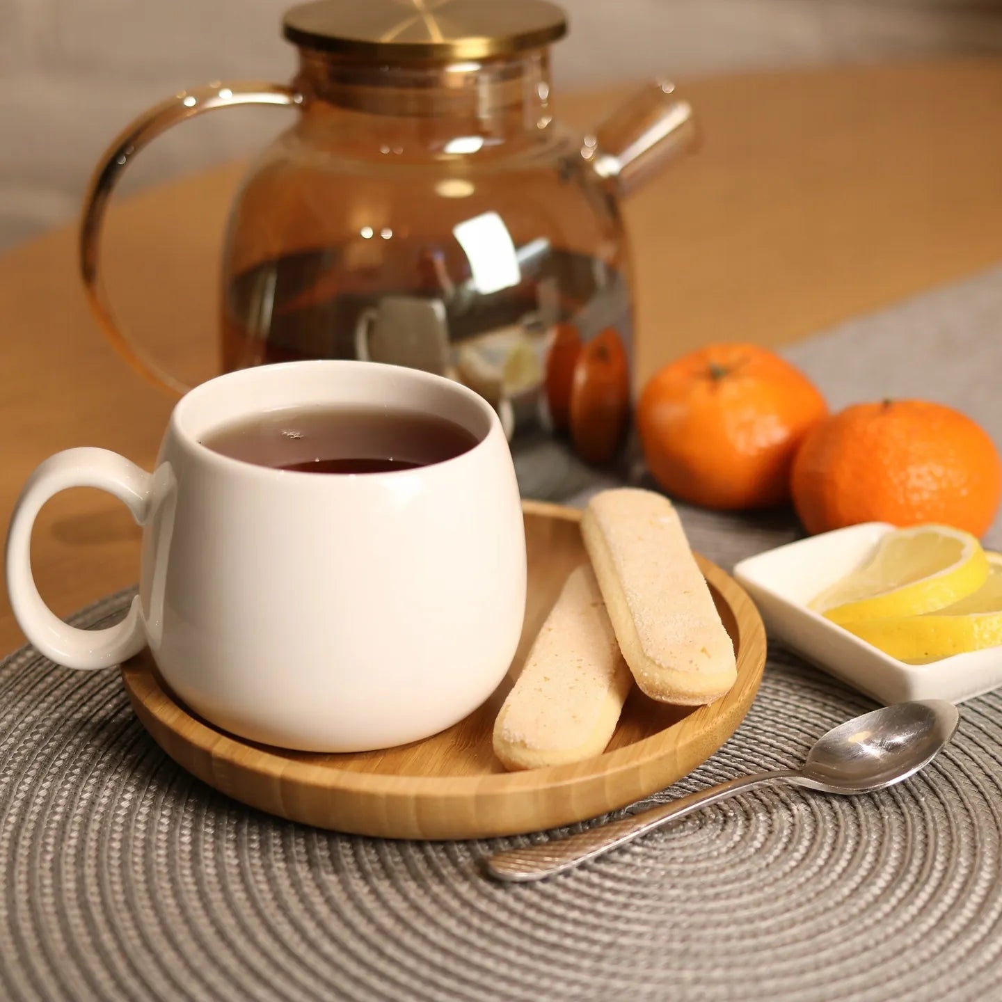 Wilmax Tasse 400 ml Weiß aus Porzellan