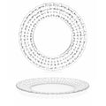 Wilmax Platzteller Ø 33 cm Transparent aus Glas