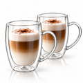Wilmax Doppelwandiger Thermobecher 500 ml 2er-Set Transparent