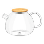 Wilmax Teekanne 1500 ml mit Federfilter Bambusdeckel WL-888825/A