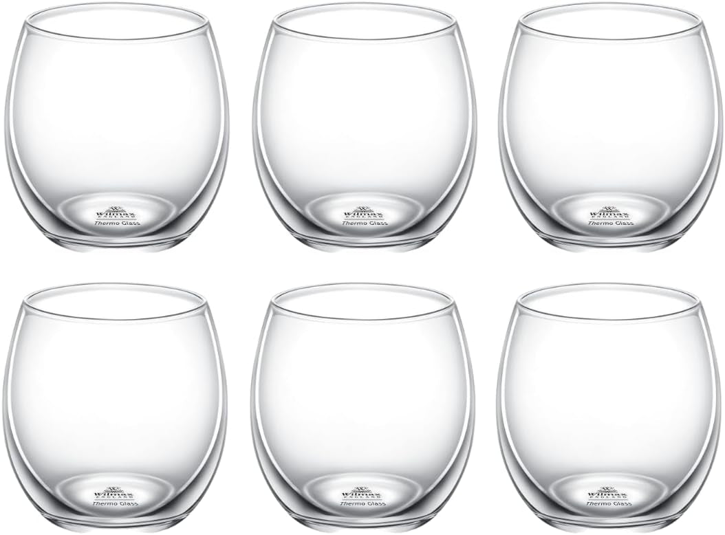 Wilmax Thermoglas 310 ml 6er-Set Transparent aus Borosilikatglas