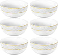 Wilmax Schale 16 cm Weiß Goldrand Porzellan 6er Set WL-880102368/A6