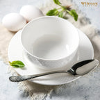 Wilmax Schale 600 ml 14 cm Weiß aus Porzellan