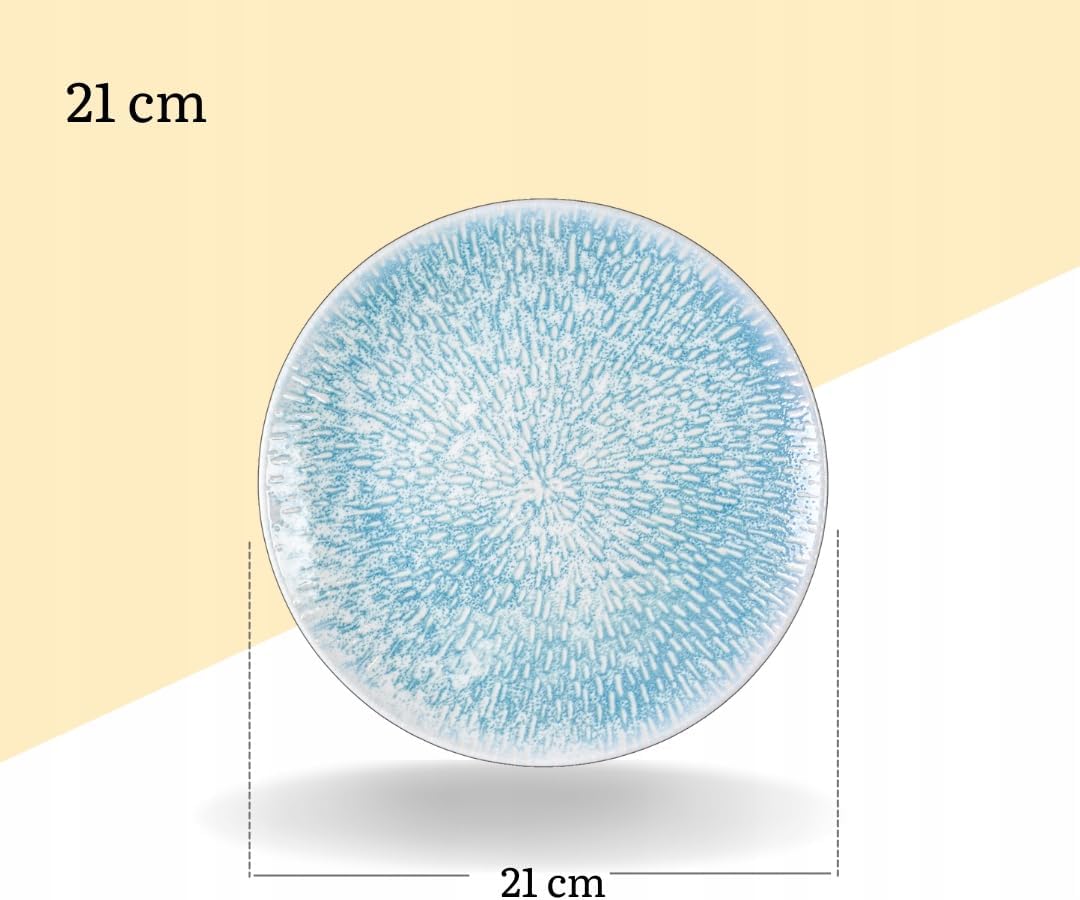 Wilmax Teller 21 cm 2er-Set Mehrfarbig aus Porzellan