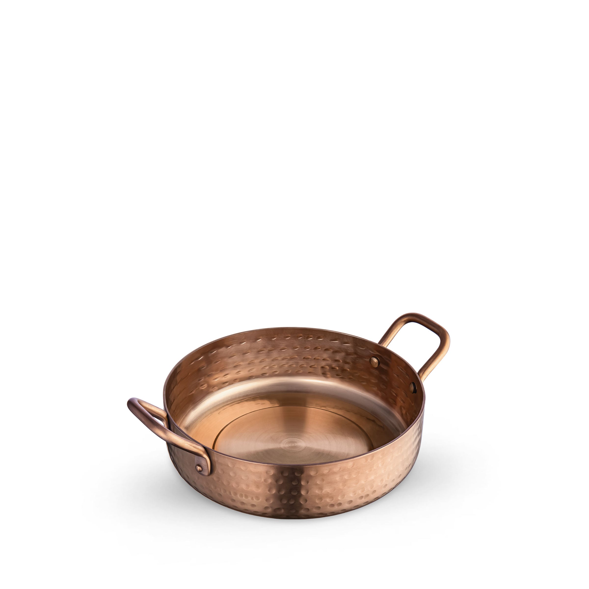 Wilmax Runde Servierpfanne 14 cm aus Edelstahl