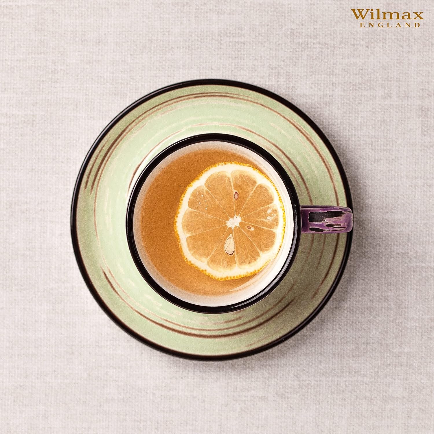 Wilmax Untertasse 15 cm Pistazie aus Porzellan