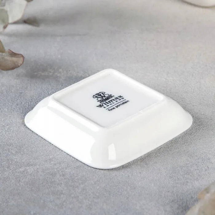 Wilmax Sojaschale 8,5 × 8,5 cm Weiß aus Porzellan