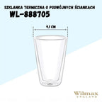 Wilmax Doppelwandiges Glas 300 ml Transparent