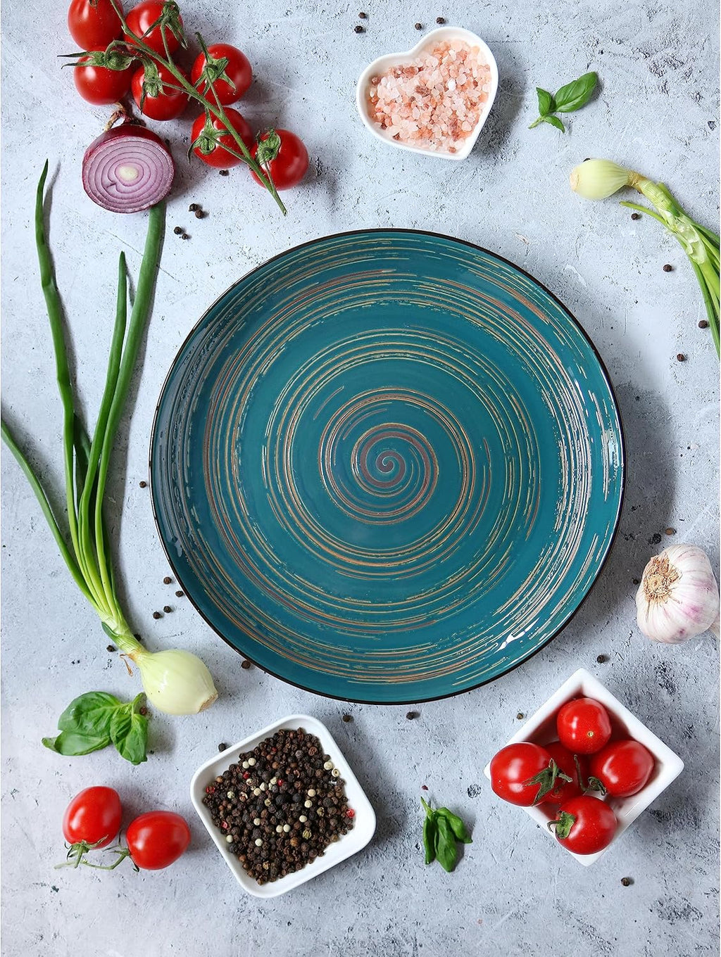 Wilmax Teller 20,5 cm Grün aus Porzellan