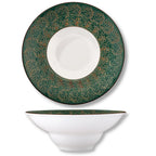 Wilmax Tiefer Teller 22,5 cm 1100 ml Grün aus Porzellan