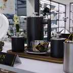 Wilmax French Press 1000 ml aus Edelstahl