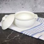 Wilmax Topf mit Deckel 620 ml Weiß aus Porzellan