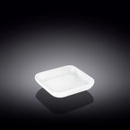 Wilmax Quadratische Schale 8,5 × 8,5 cm Weiß aus Porzellan
