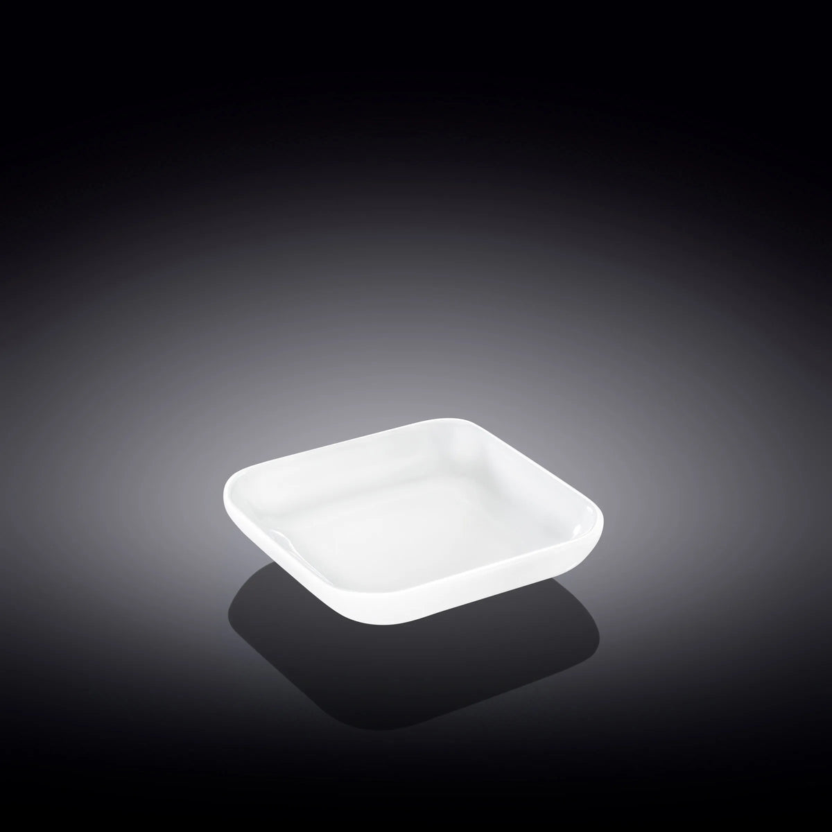 Wilmax Quadratische Schale 8,5 × 8,5 cm Weiß aus Porzellan