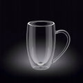 Wilmax Doppelwandiger Glasbecher 300 ml Borosilikatglas 2er Set WL-888740/A2
