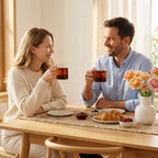 Wilmax Kaffeetasse 400 ml 6er-Set Transparent aus Borosilikatglas