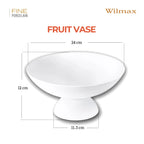 Wilmax Obstschale 24 × 11,5 cm Weiß aus Porzellan