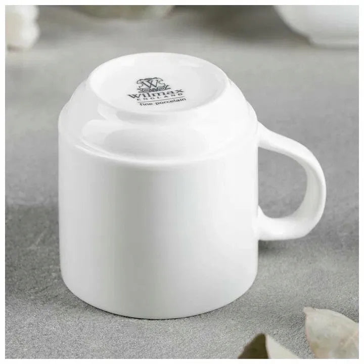 Wilmax Tasse 250 ml Weiß aus Porzellan