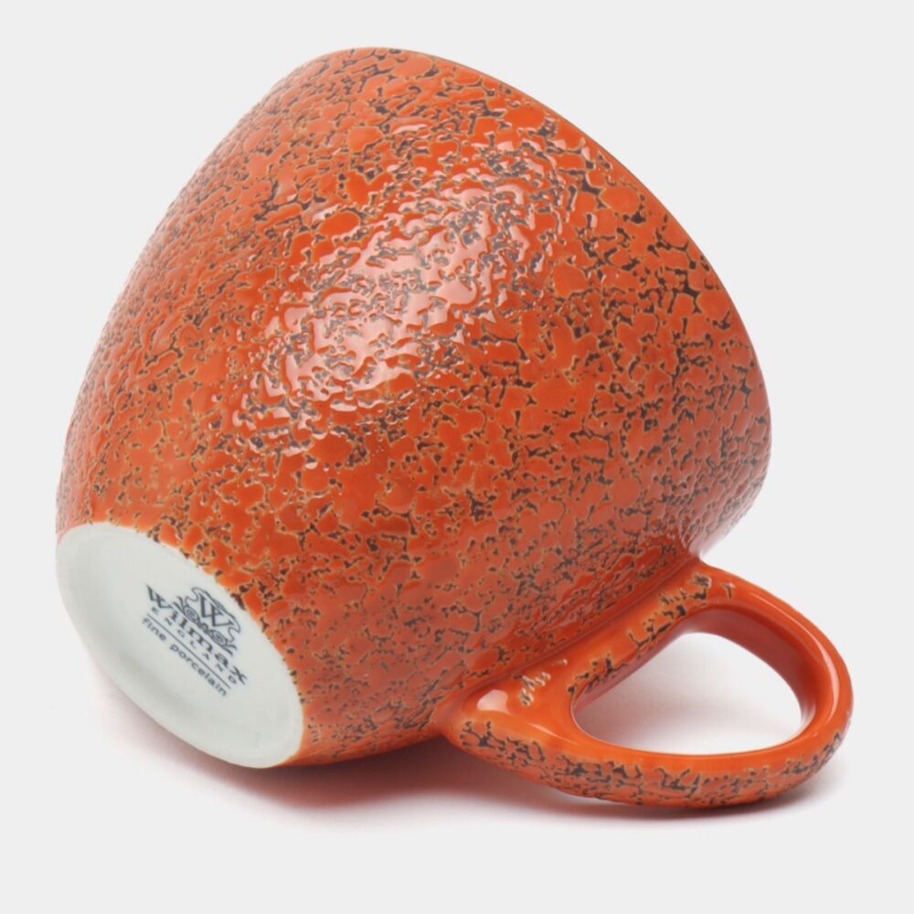 Wilmax Tasse 300 ml Orange aus Porzellan