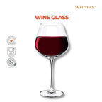 Wilmax Chardonnay Weinglas 880 ml 2er-Set Transparent aus Wilmax Crystalline-Serie