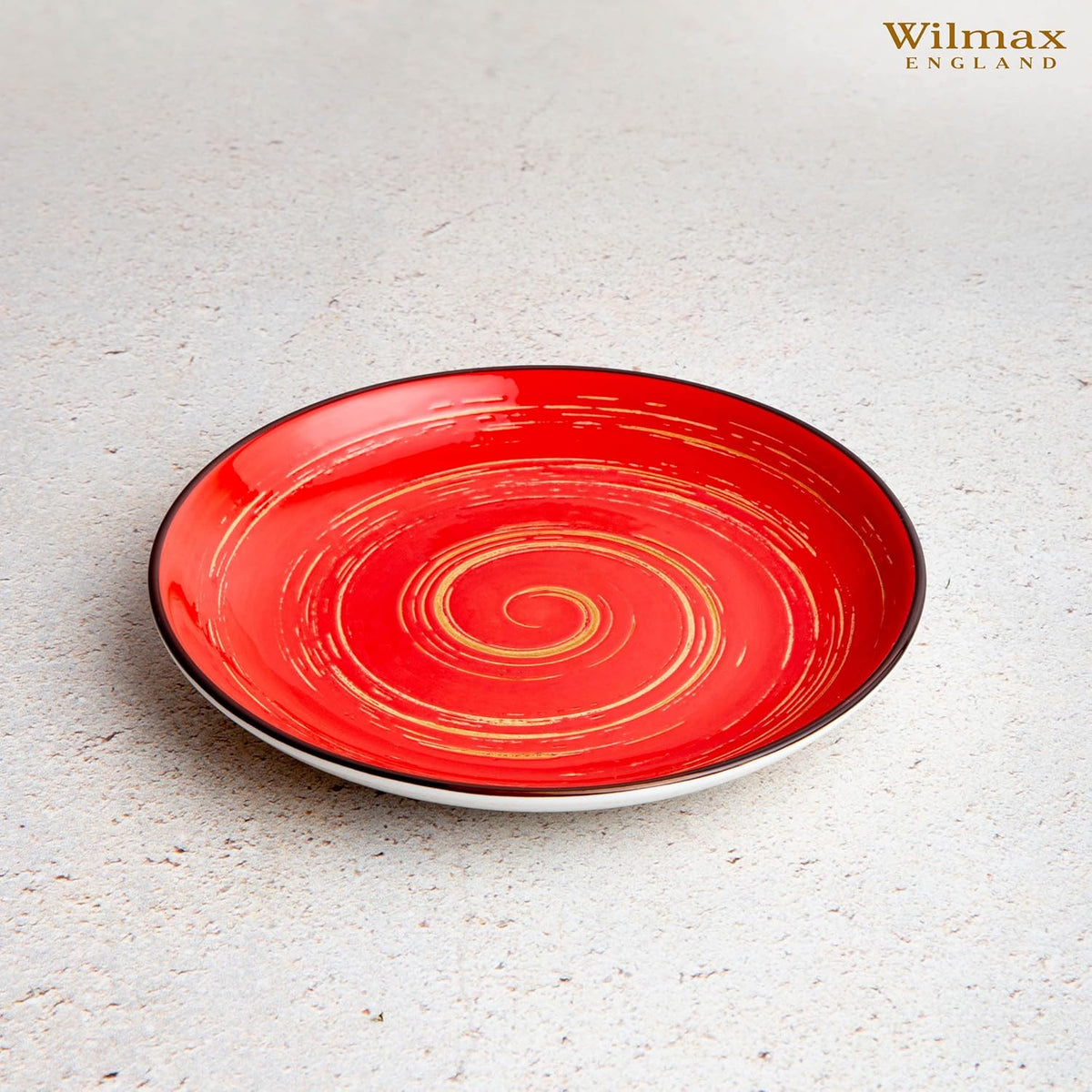 Wilmax Teller 20 cm Rot aus Porzellan