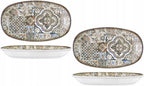 Wilmax Servierplatte 20 × 11 cm 2er-Set Mehrfarbig aus Porzellan