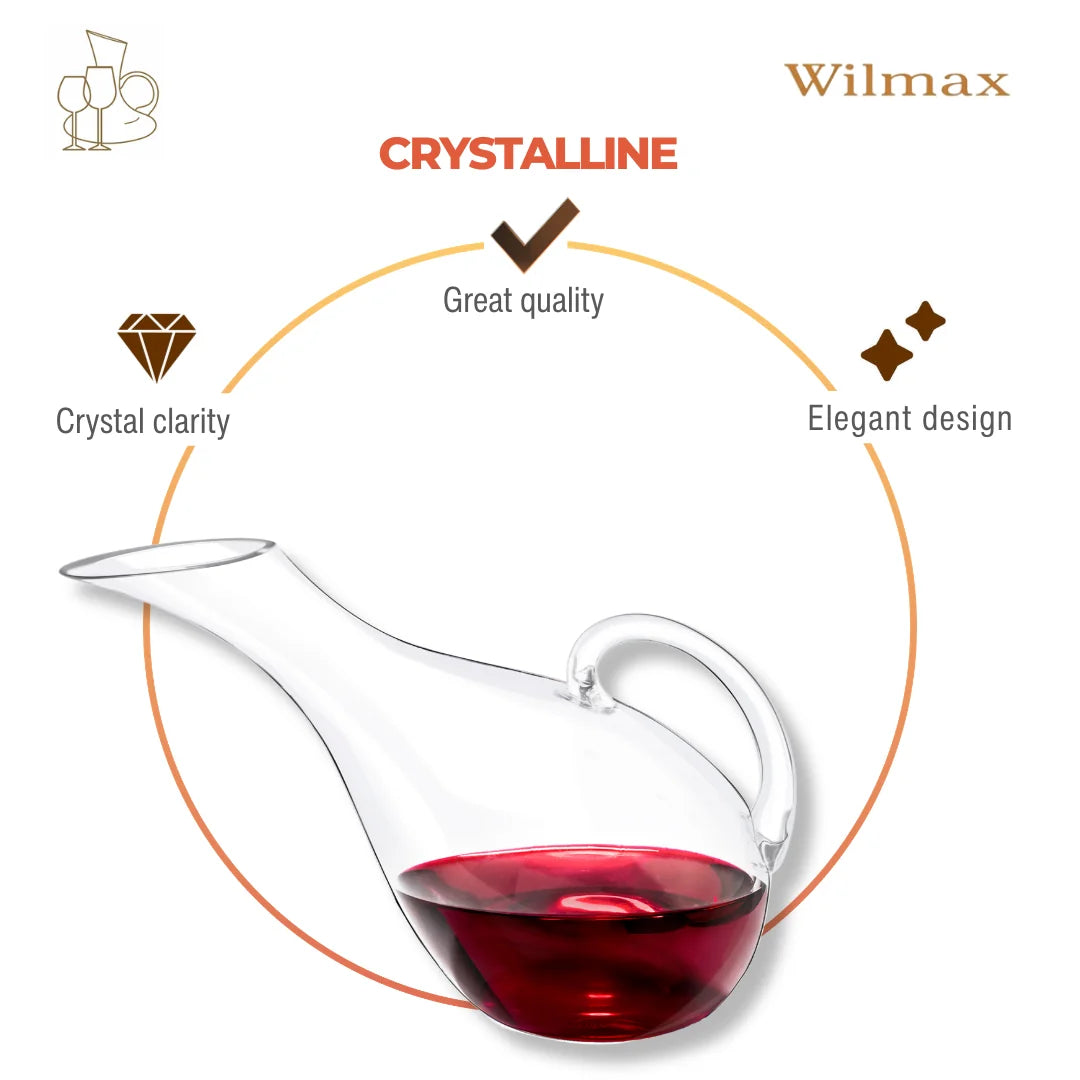 Wilmax Weindekanter 1500 ml Transparent aus Wilmax Crystalline-Serie