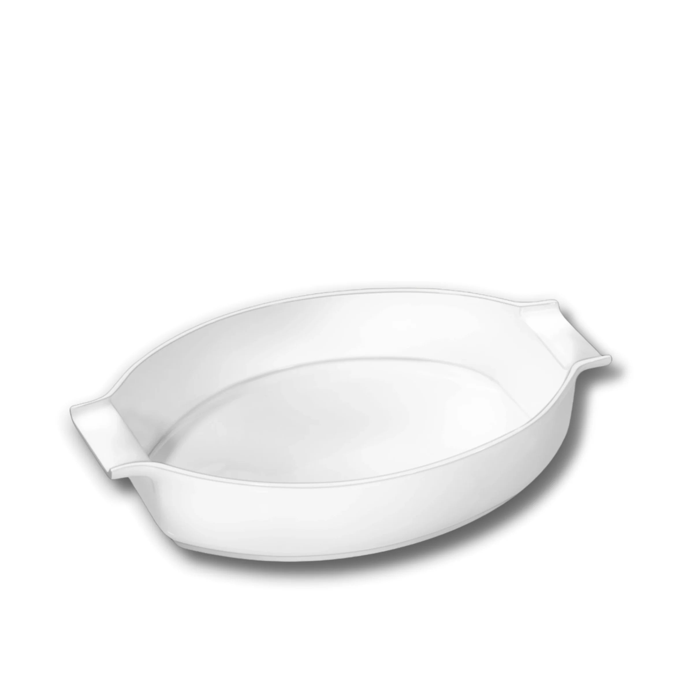 Wilmax Auflaufform mit Griffen 990 ml Weiß aus Porzellan