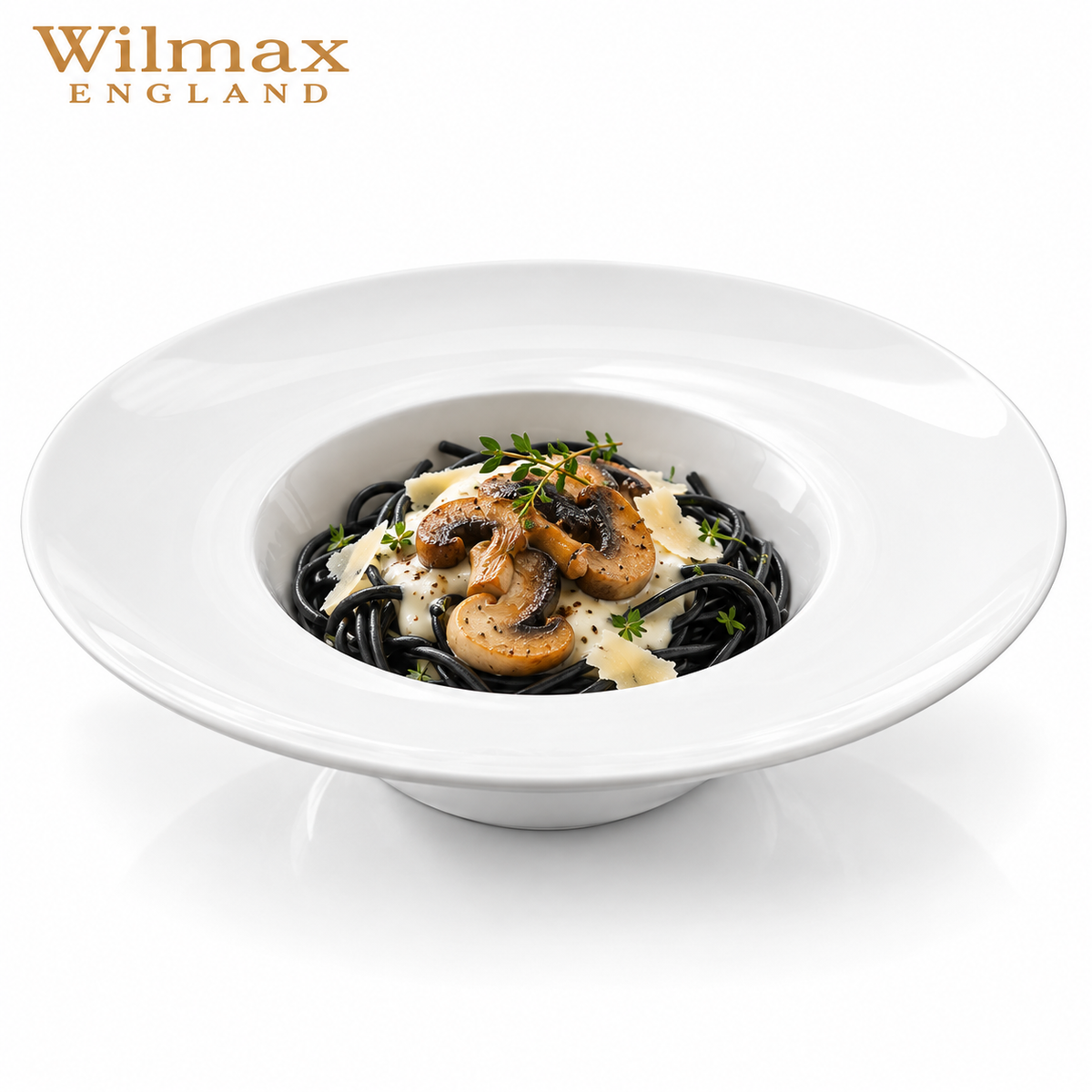 Wilmax Tiefer Teller 25,5 cm 600 ml Weiß aus Porzellan