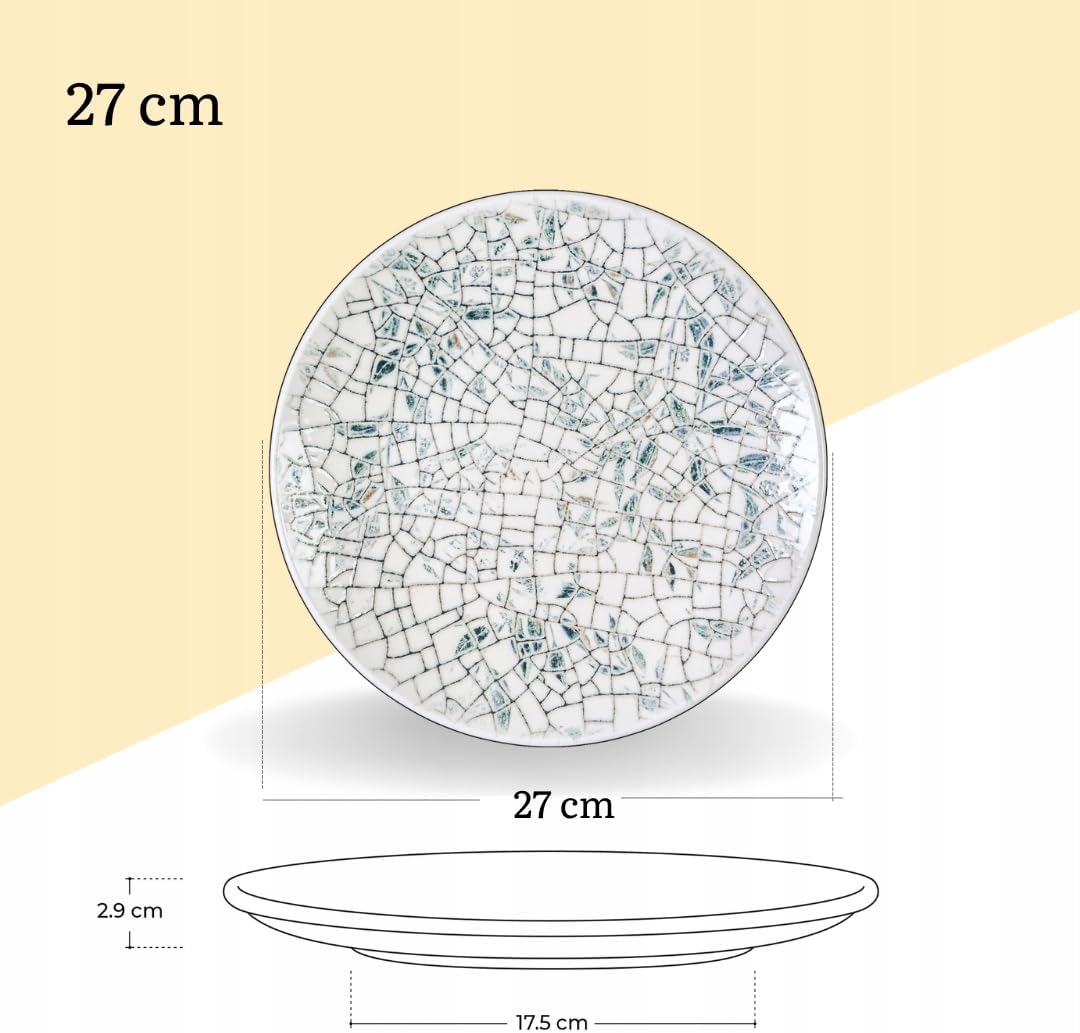 Wilmax Teller 27 cm Mehrfarbig aus Porzellan