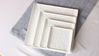Wilmax Quadratischer Teller 17 × 17 cm Weiß aus Porzellan