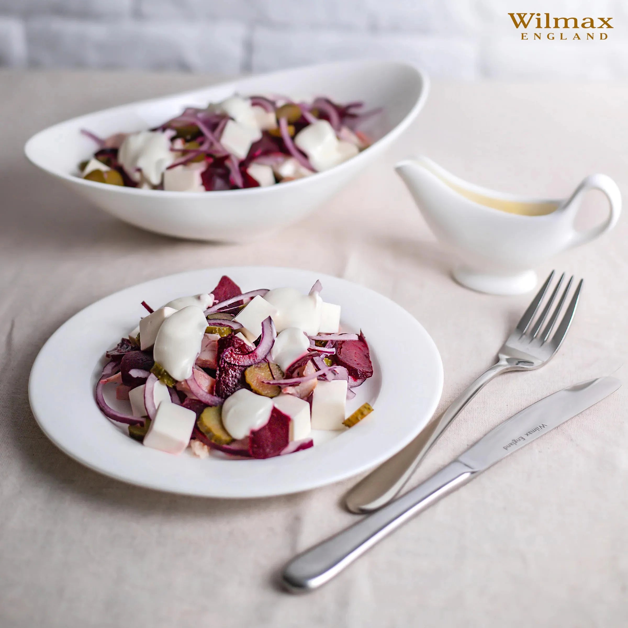 Wilmax Tafelmesser 22 cm Silber aus Edelstahl